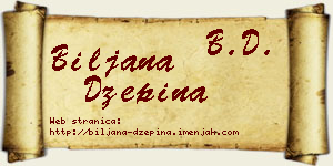 Biljana Džepina vizit kartica